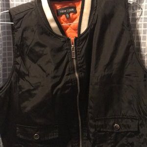 New Look XL vest black with orange and white